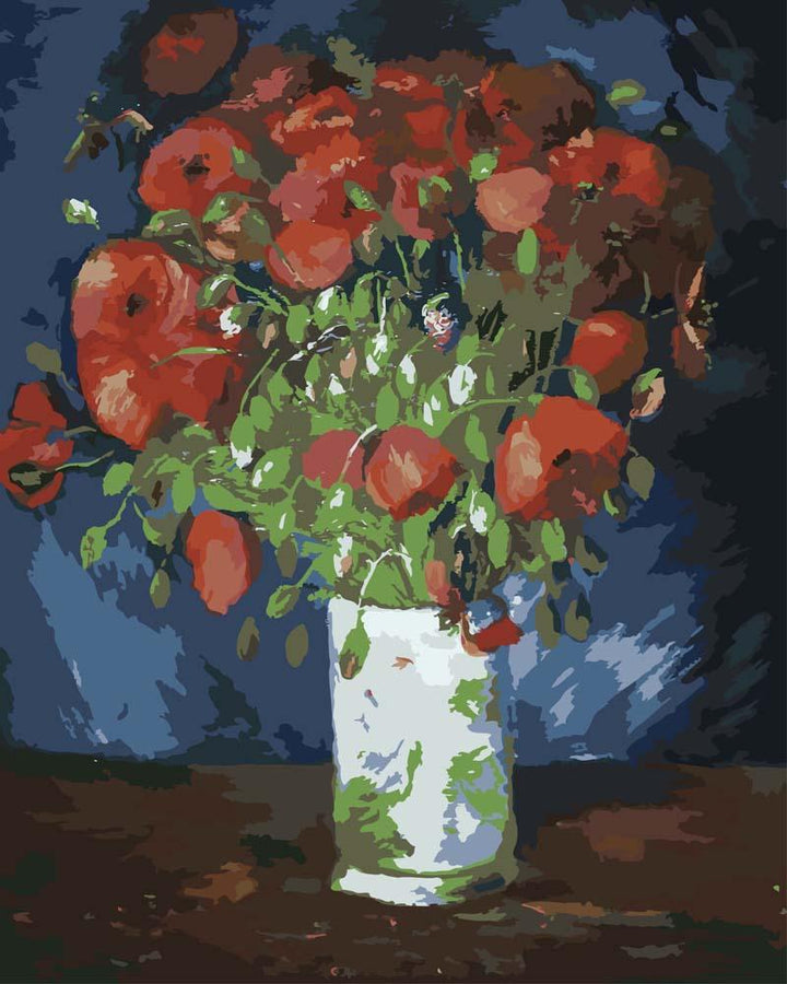 Malen nach Zahlen - Vase mit Mohnblumen - Vincent van Gogh