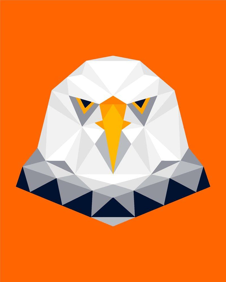 Malen nach Zahlen - Polygon Adler