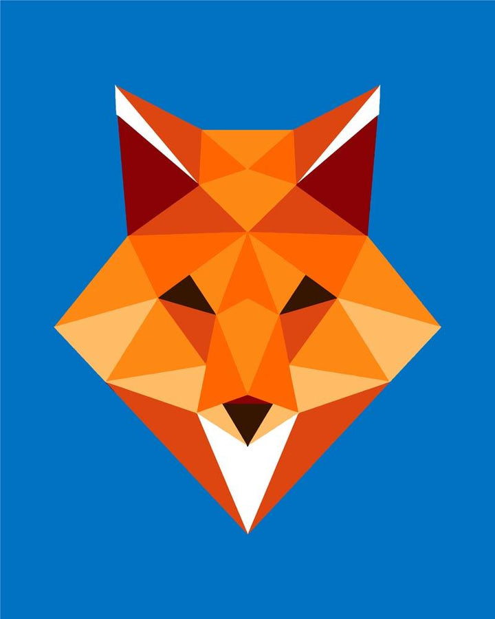 Malen nach Zahlen - Polygon Fuchs