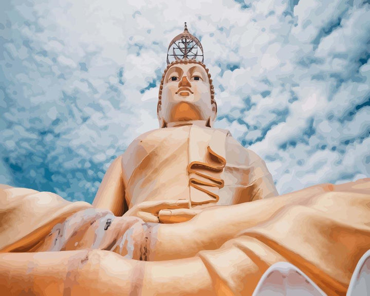 Malen nach Zahlen - Goldener Buddha