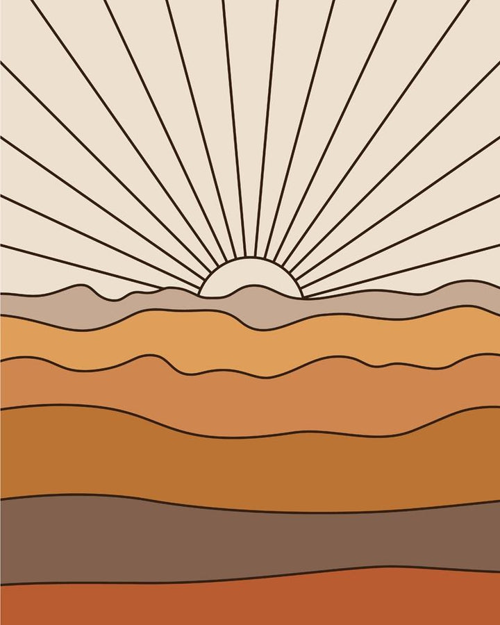 Malen nach Zahlen - Boho - Landschaft - 8