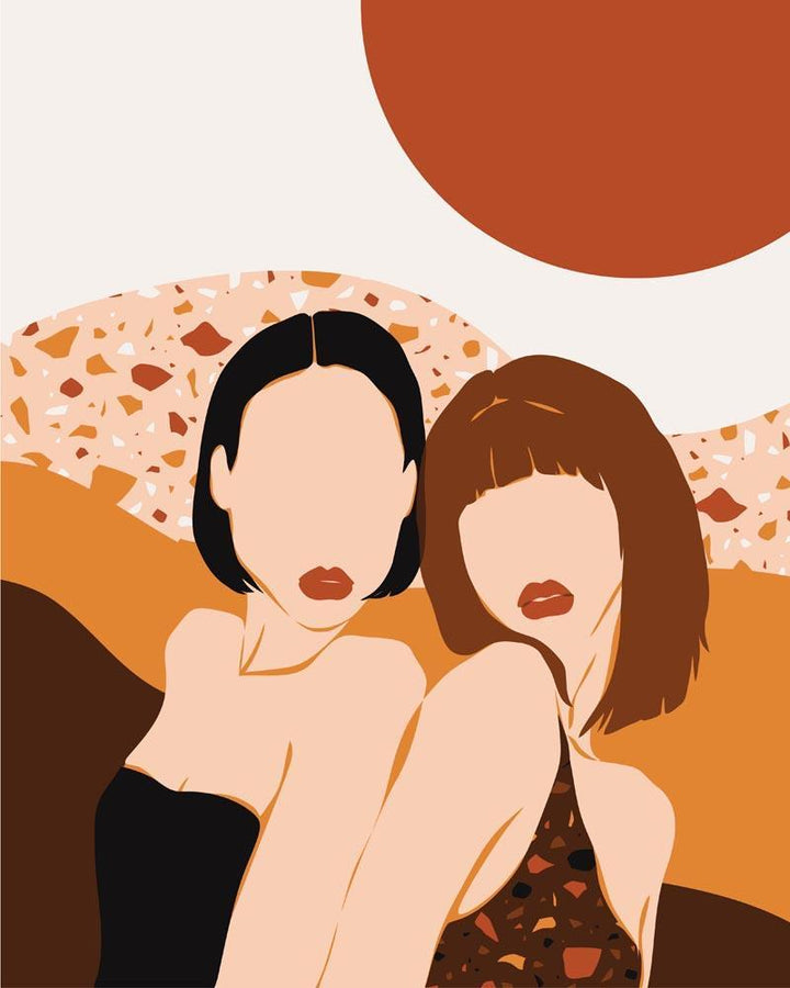 Malen nach Zahlen - People Illustration 12