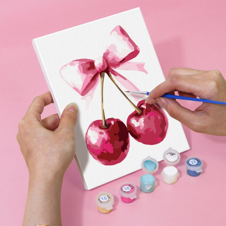 Malen nach Zahlen – 6 Mini-Gemälde | Pink glamour Set