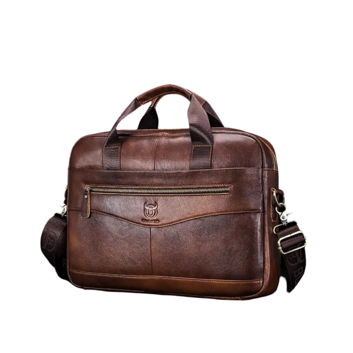 Clayton | Classic Leather Briefcase with Front Zip Accent (BUY 1 GET 1 FREE)