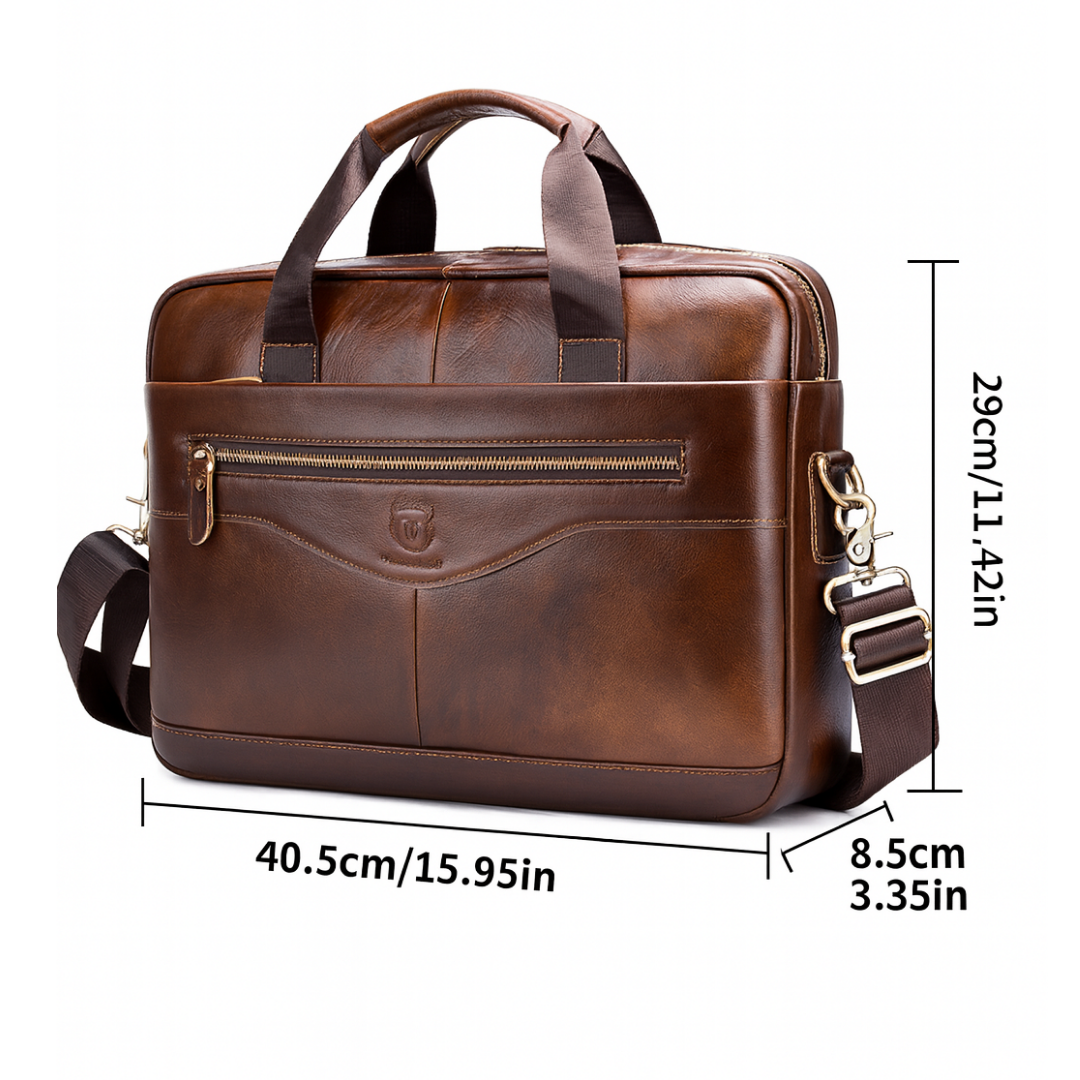 Anthony | Modern Leather Briefcase Crossbody Bag