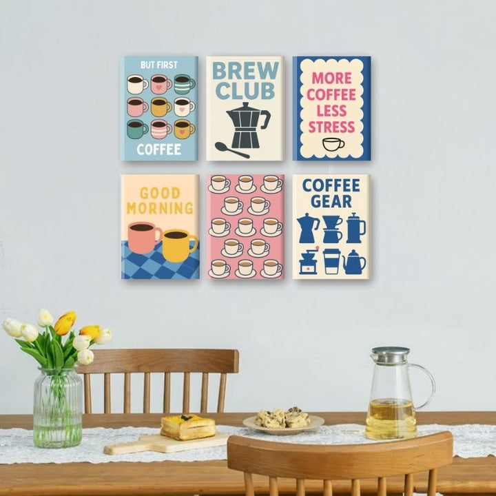 6 Mini-Gemälde | Brew Club Coffee Set
