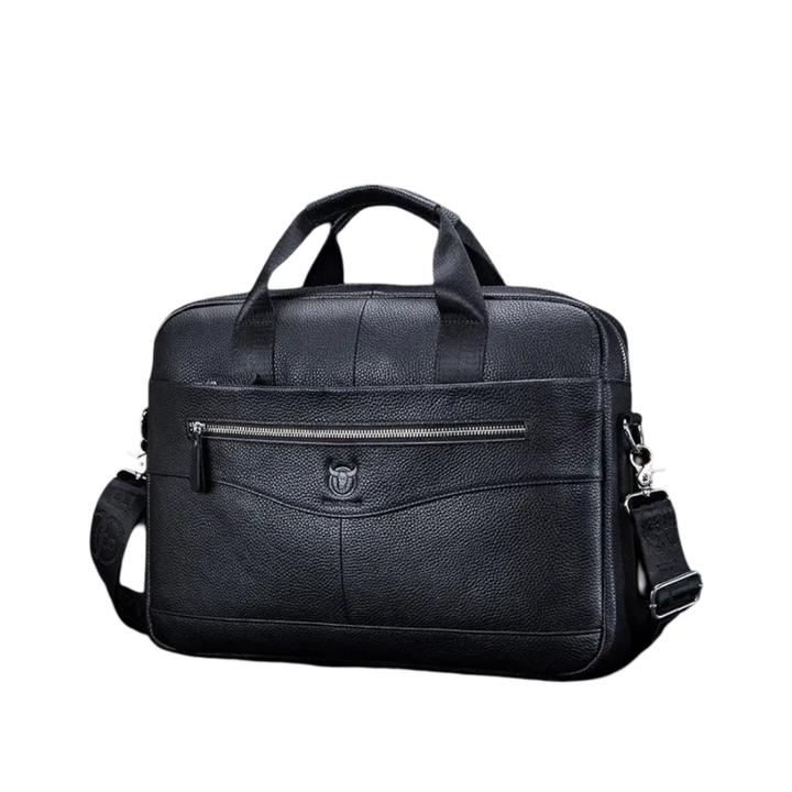 Clayton | Classic Leather Briefcase with Front Zip Accent (BUY 1 GET 1 FREE)