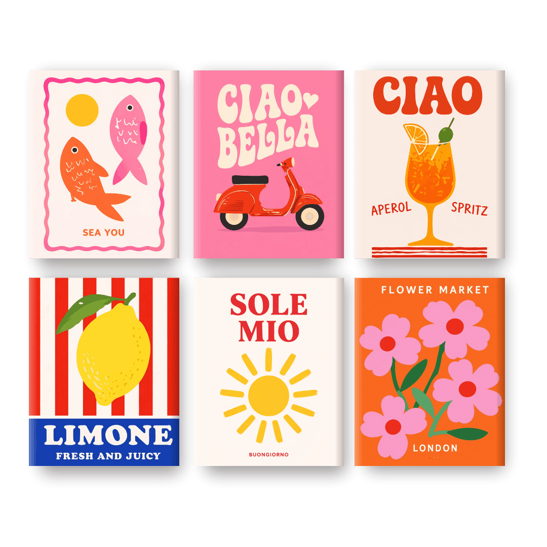 6 Mini-Gemälde | Ciao Bella Set