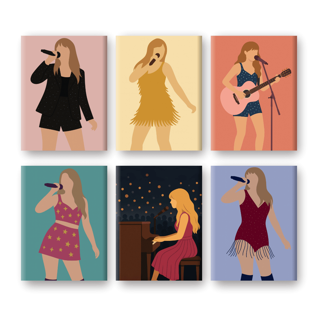 6 Mini-Gemälde | Pop Icon Set