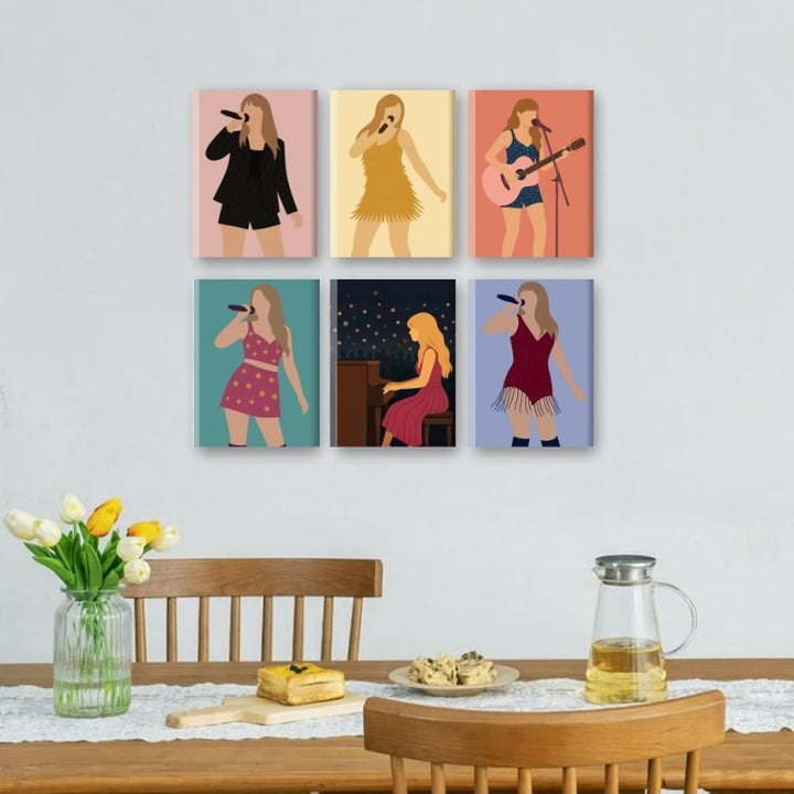 6 Mini-Gemälde | Pop Icon Set
