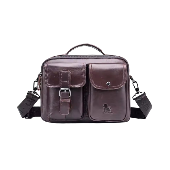 Grady | Classic Leather Shoulder Bag with Vintage Buckle Detail (BUY 1 GET 1 FREE)