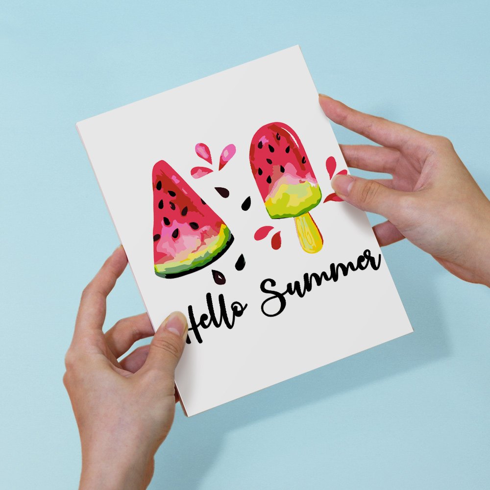 Malen nach Zahlen – 6 Mini-Gemälde | Summer Melon Set