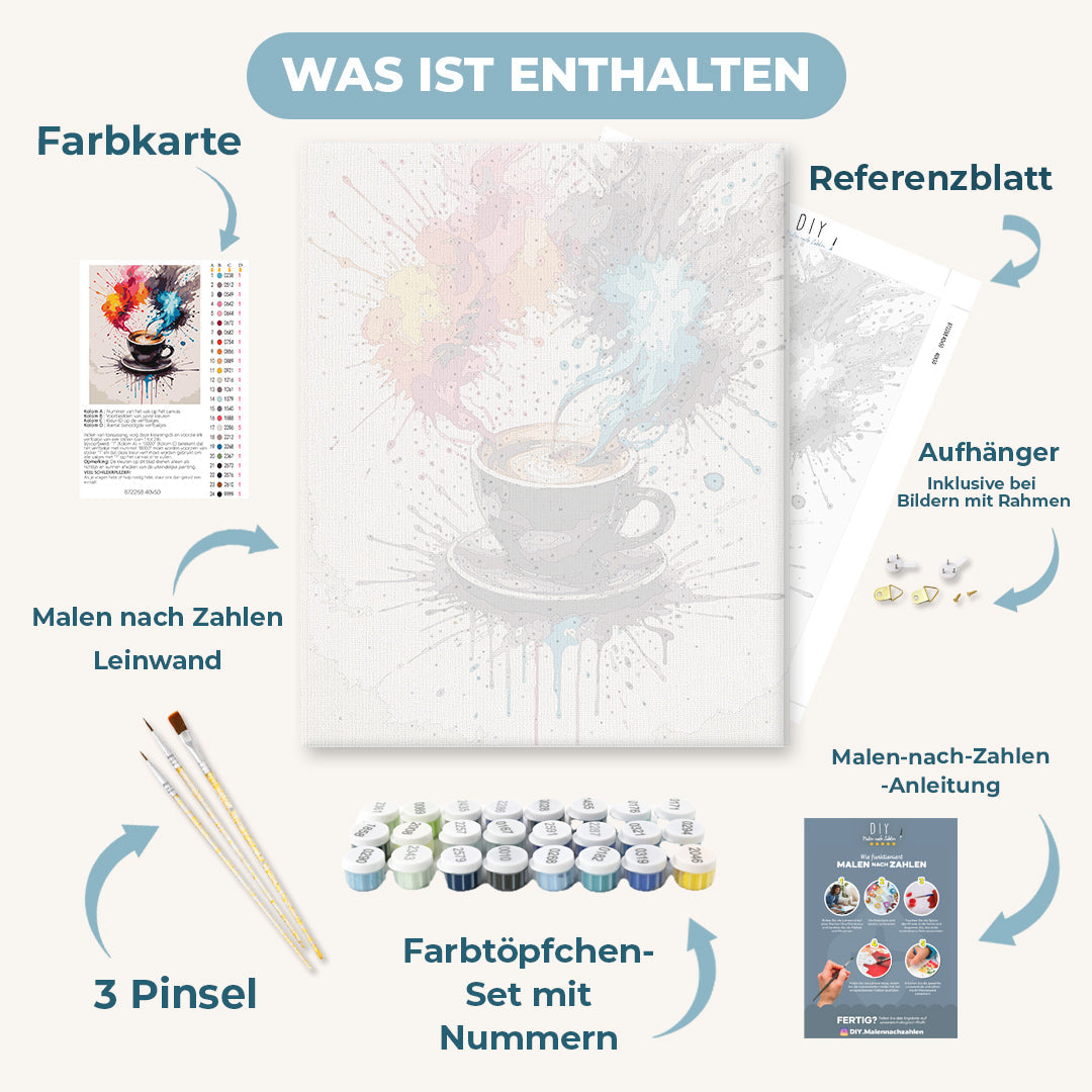 Malen nach Zahlen - Kaffee | Color Splash