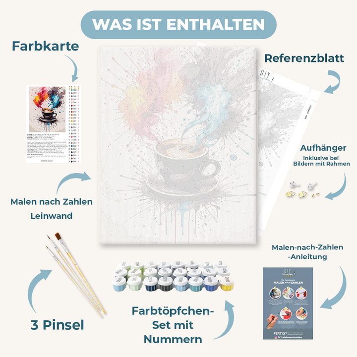 Malen nach Zahlen - Kaffee | Color Splash