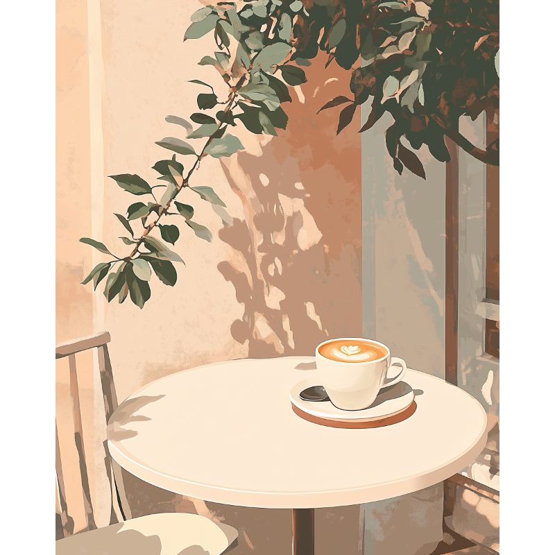 Malen nach Zahlen - Morgenkaffee