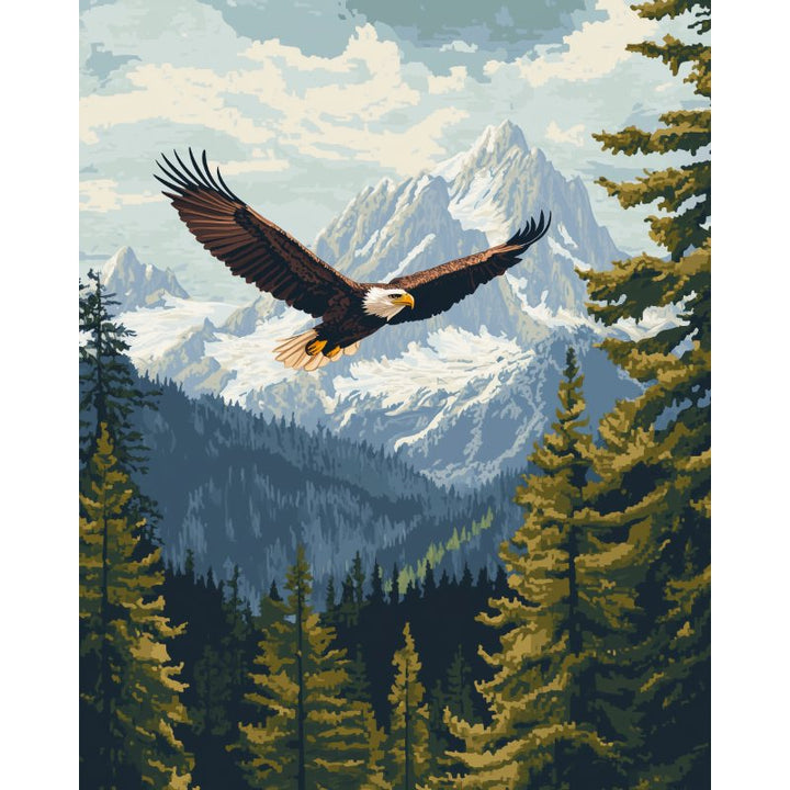 Malen nach Zahlen - Majestätischer Adler