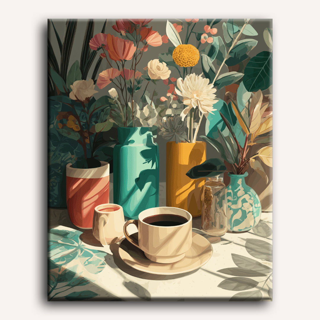 Malen nach Zahlen - Ein Nachmittagskaffee