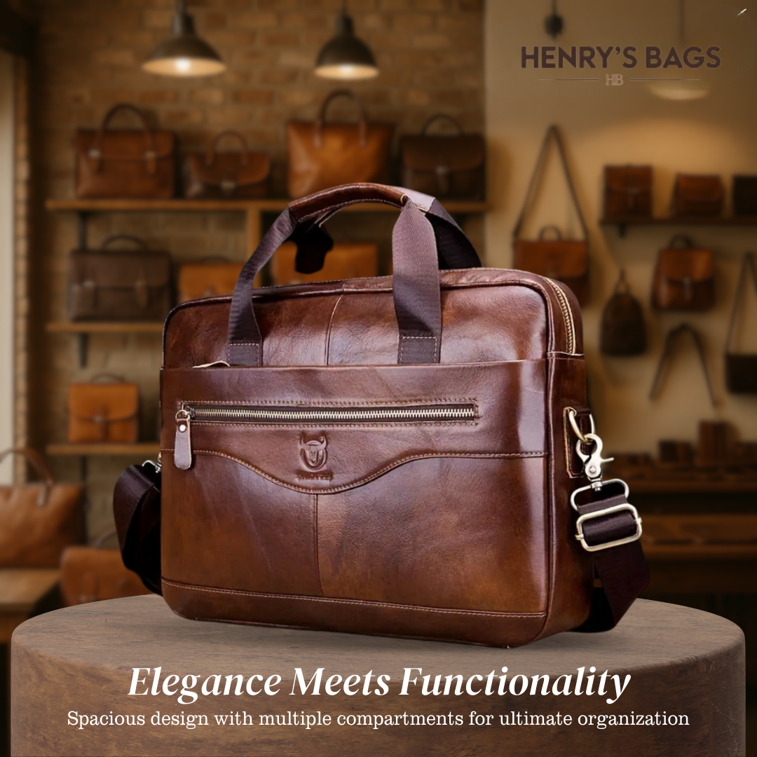 Anthony | Modern Leather Briefcase Crossbody Bag