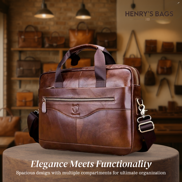 Anthony | Modern Leather Briefcase Crossbody Bag