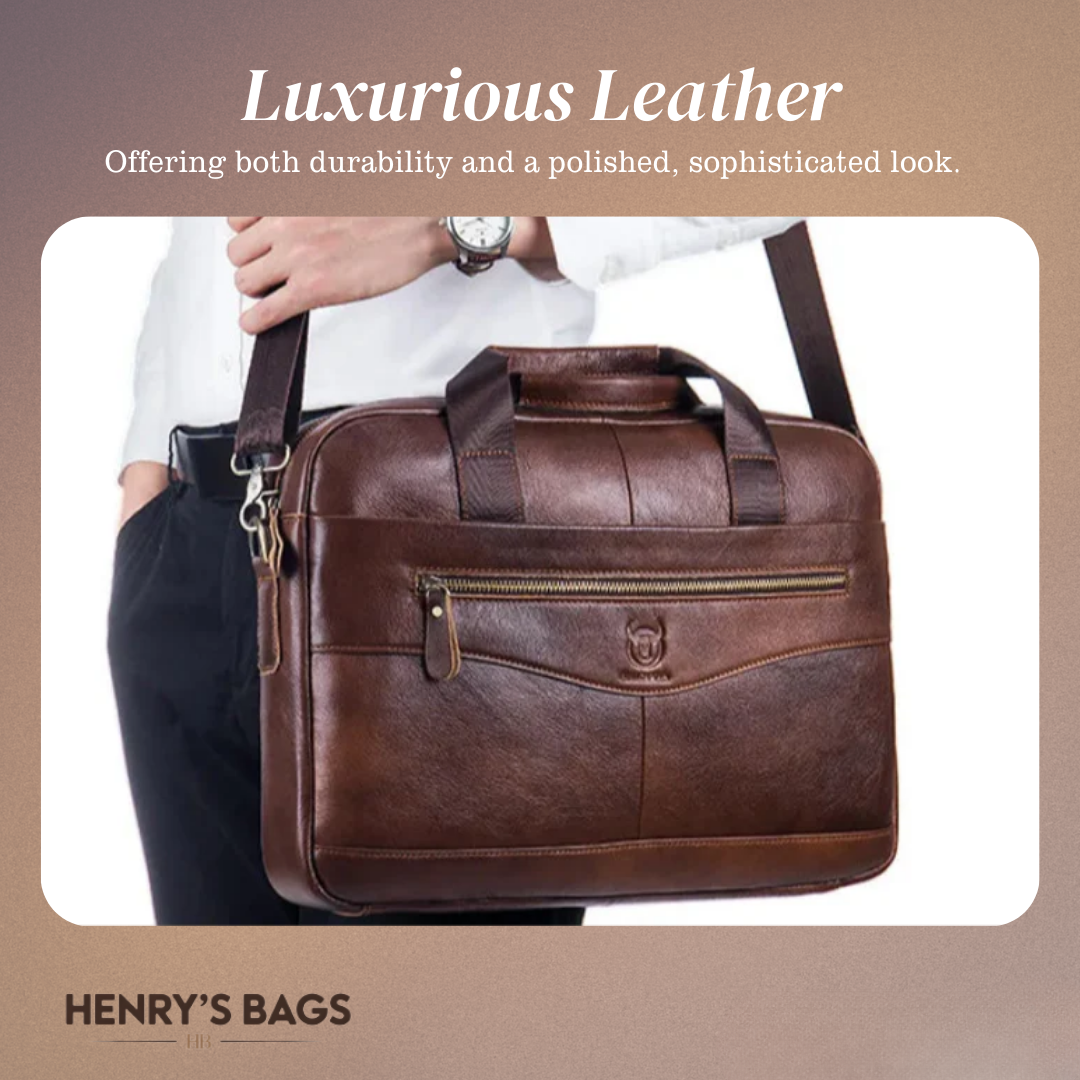 Anthony | Modern Leather Briefcase Crossbody Bag