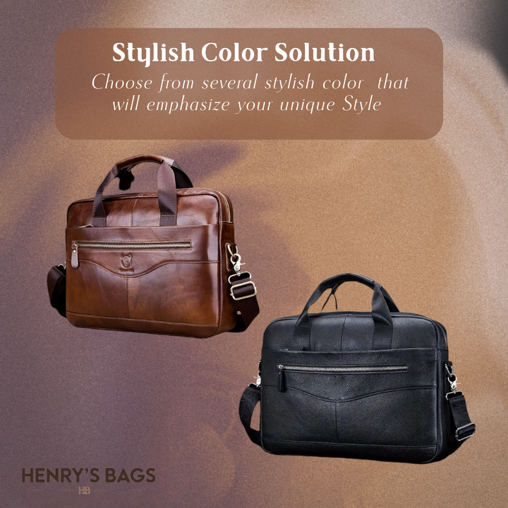 Anthony | Modern Leather Briefcase Crossbody Bag