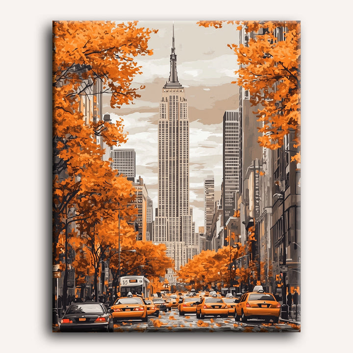 Malen nach Zahlen - New Yorker Herbst