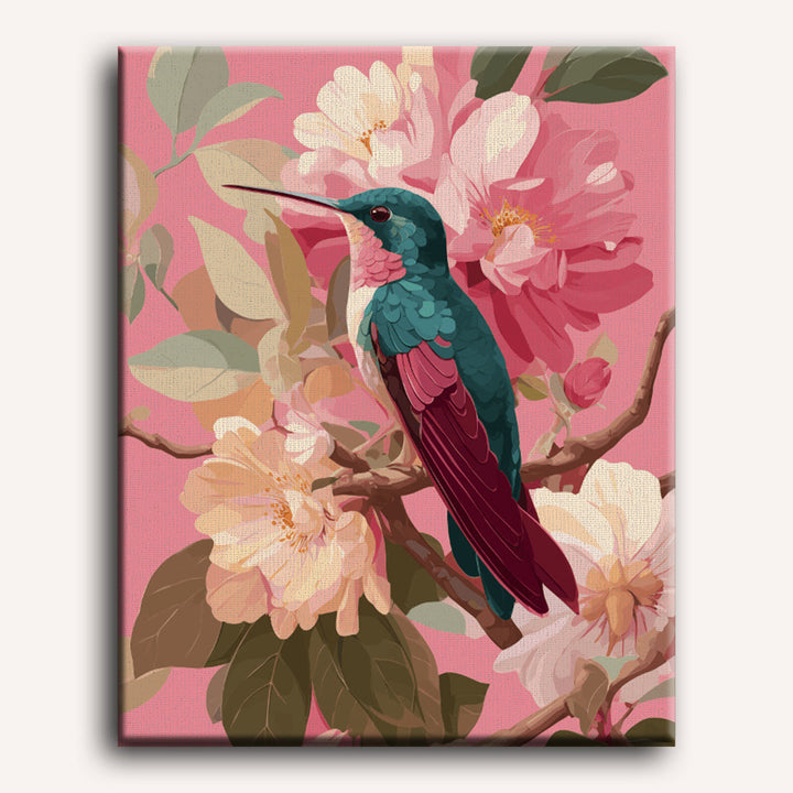 Malen nach Zahlen - Botanischer Vogel