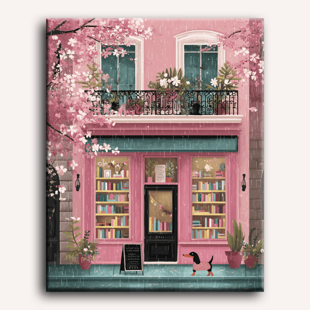 Malen nach Zahlen - Boutique in Pink