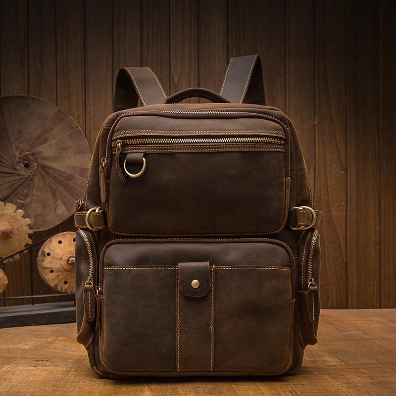 Basel | Brown Leather Backpack