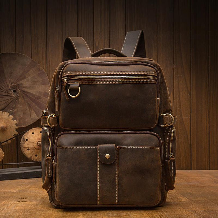 Basel | Brown Leather Backpack (BUY 1 GET 1 FREE)