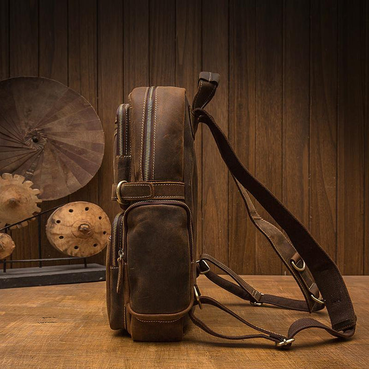 Basel | Brown Leather Backpack (BUY 1 GET 1 FREE)