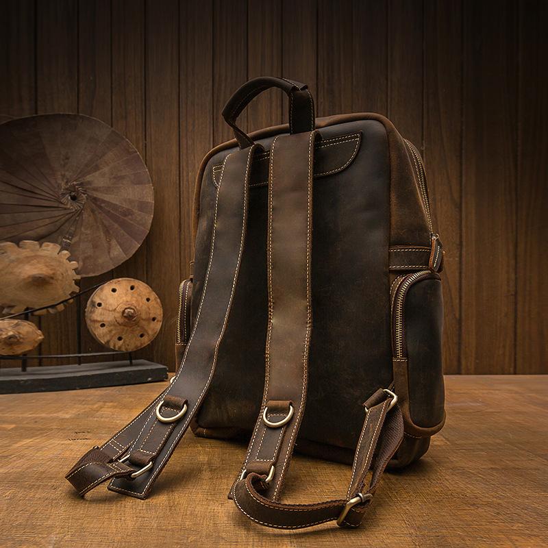 Basel | Brown Leather Backpack