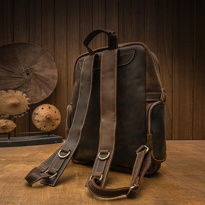 Basel | Brown Leather Backpack (BUY 1 GET 1 FREE)