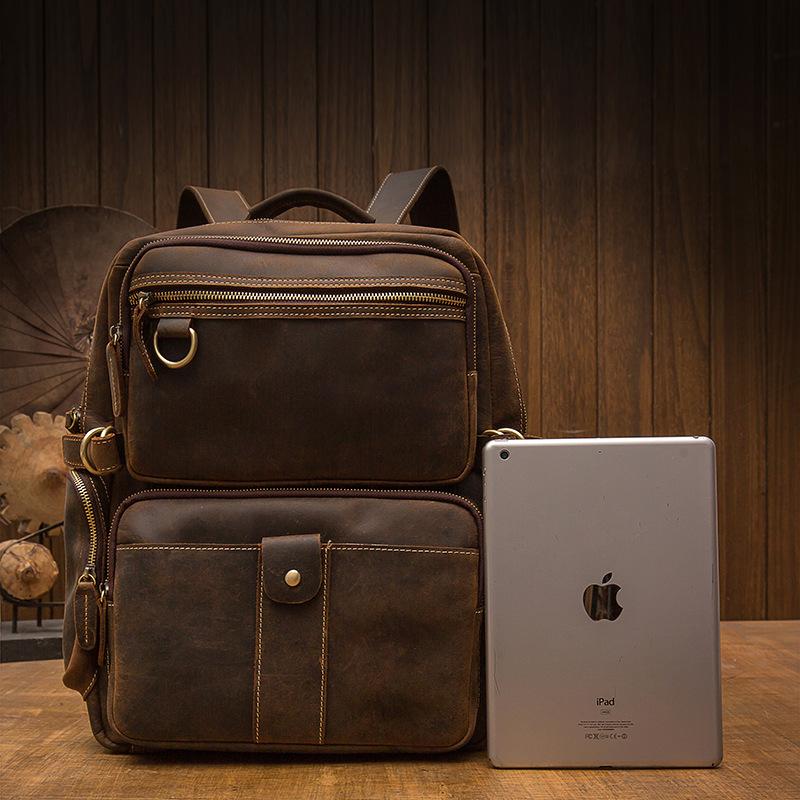 Basel | Brown Leather Backpack (BUY 1 GET 1 FREE)