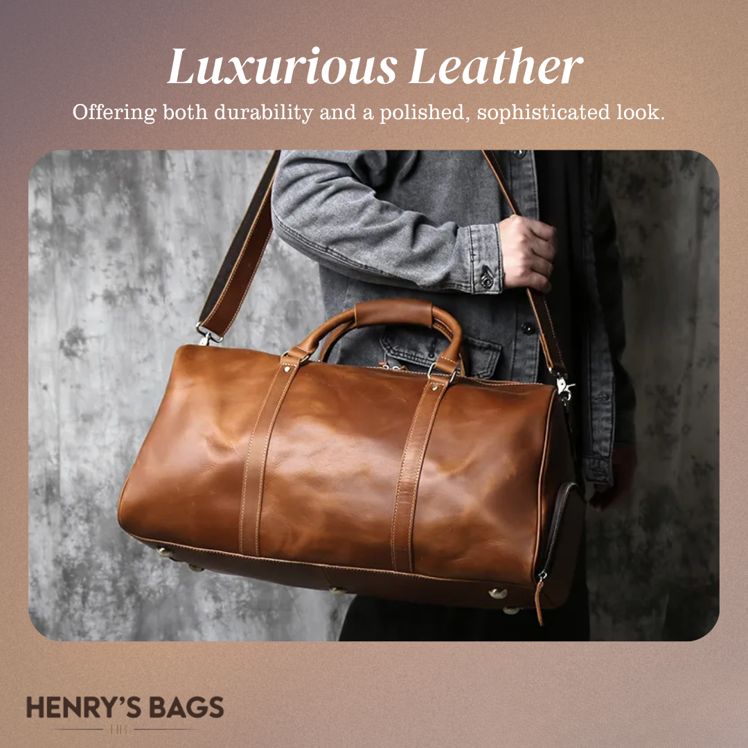 Callahan | Premium Leather Travel Duffel Bag