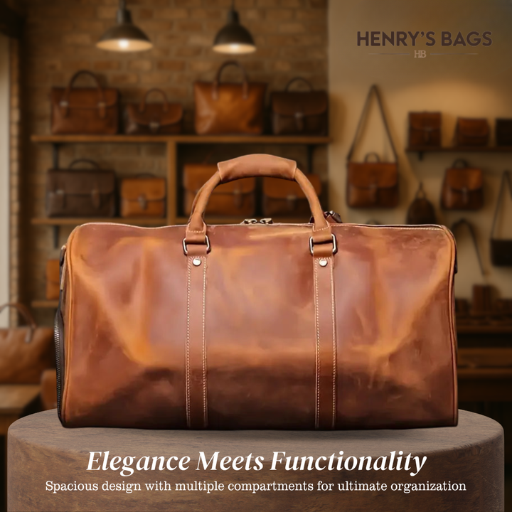 Callahan | Premium Leather Travel Duffel Bag (BUY 1 GET 1 FREE)