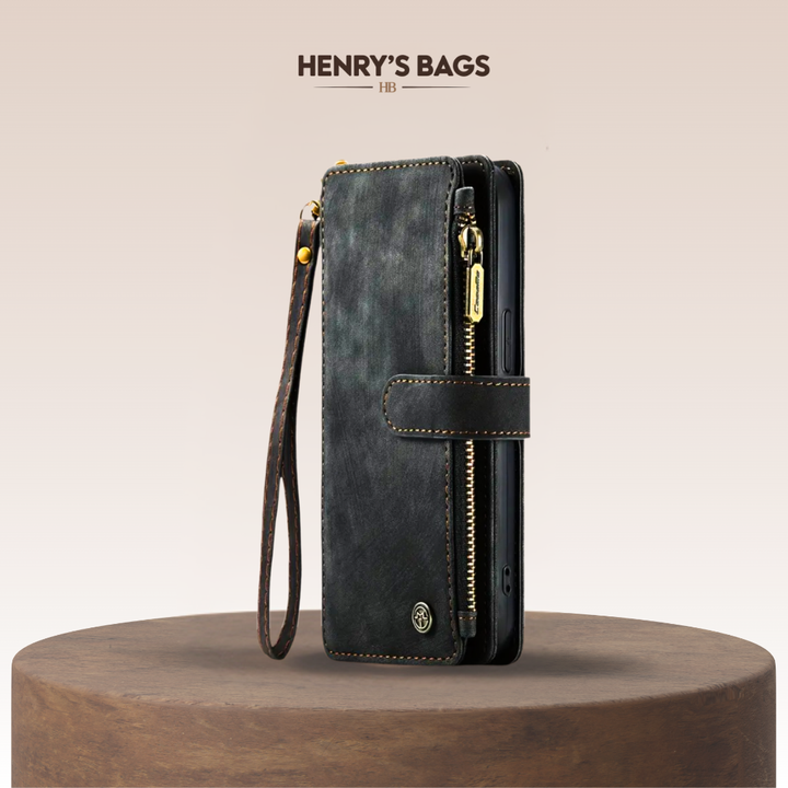 Clement | IPhone Case Leather Wallet with Wrist Strap (BUY 1 GET 1 FREE)