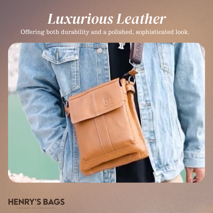 Colton | Slim Leather Crossbody with Flap Pocket Design (BUY 1 GET 1 FREE)