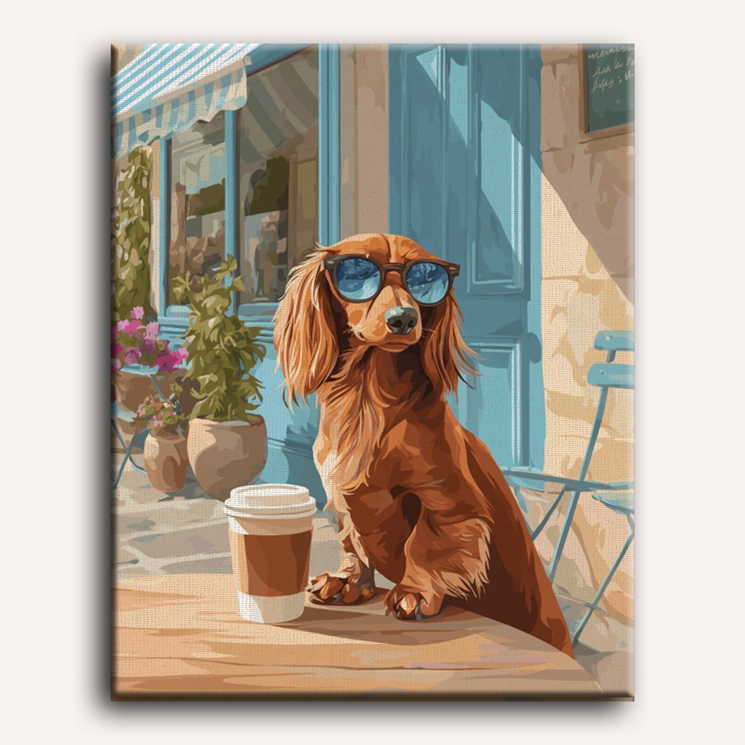 Malen nach Zahlen - Cooler Hund