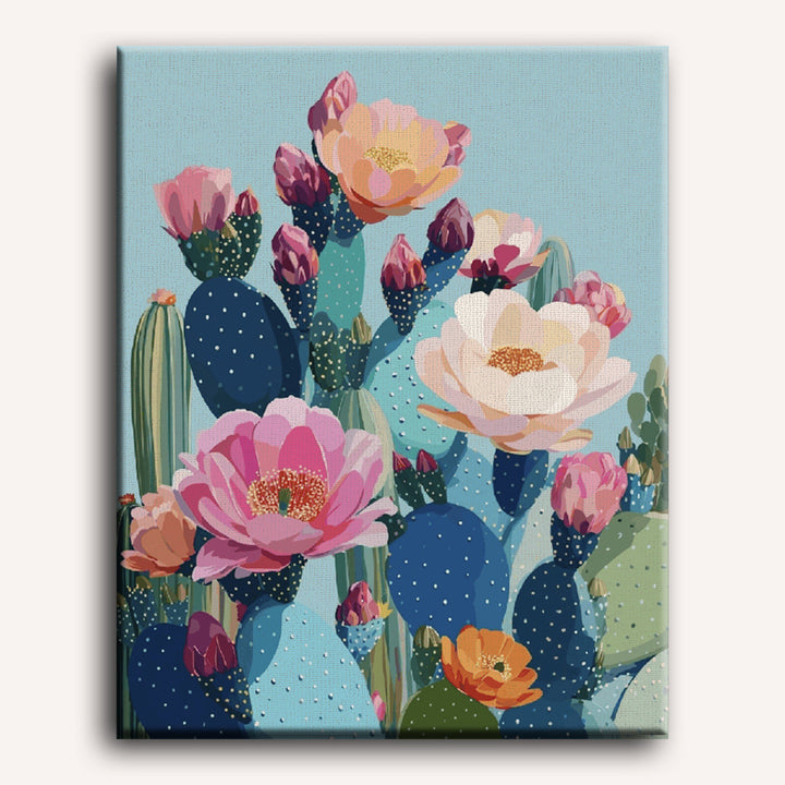 Malen nach Zahlen - Wüstenblüten