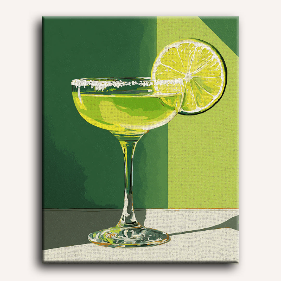 Malen nach Zahlen - Limetten Margarita