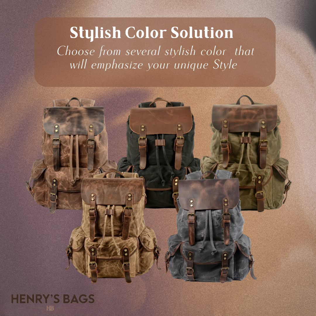 Crosby | Waterproof Retro Canvas Laptop Backpack (BUY 1 GET 1 FREE)