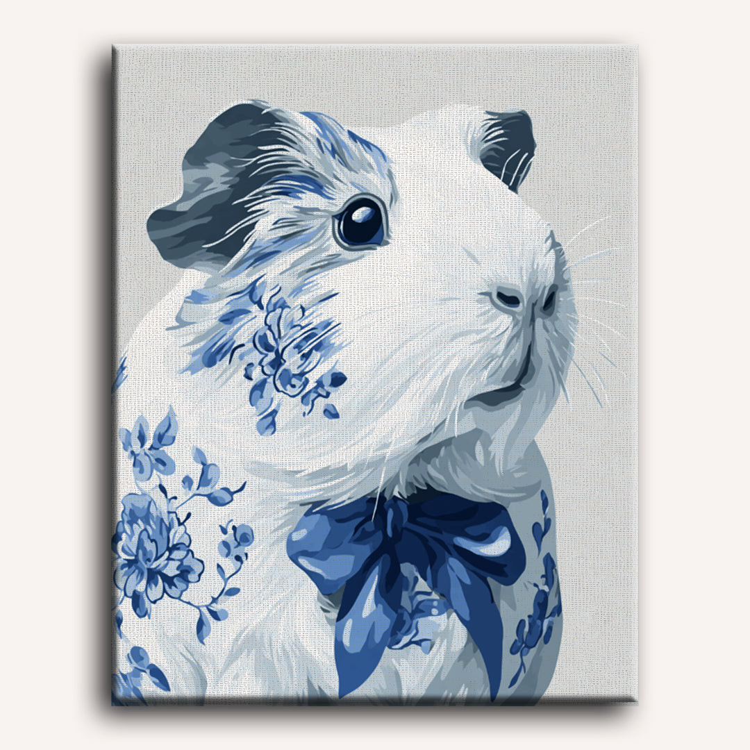 Malen nach Zahlen - Delfter blaues Meerschweinchen