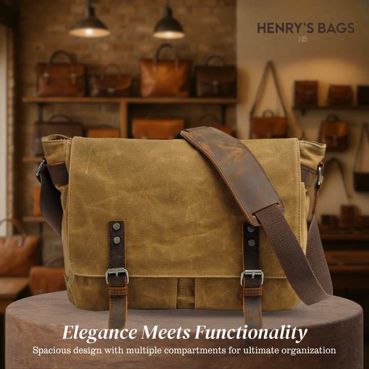 Drake | Waxed Accent Leather Shoulder Bag (BUY 1 GET 1 FREE)