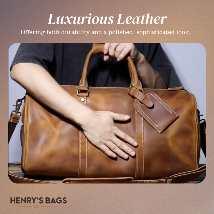 Easton | Full-Grain Leather Duffel for Travel and Weekends (BUY 1 GET 1 FREE)