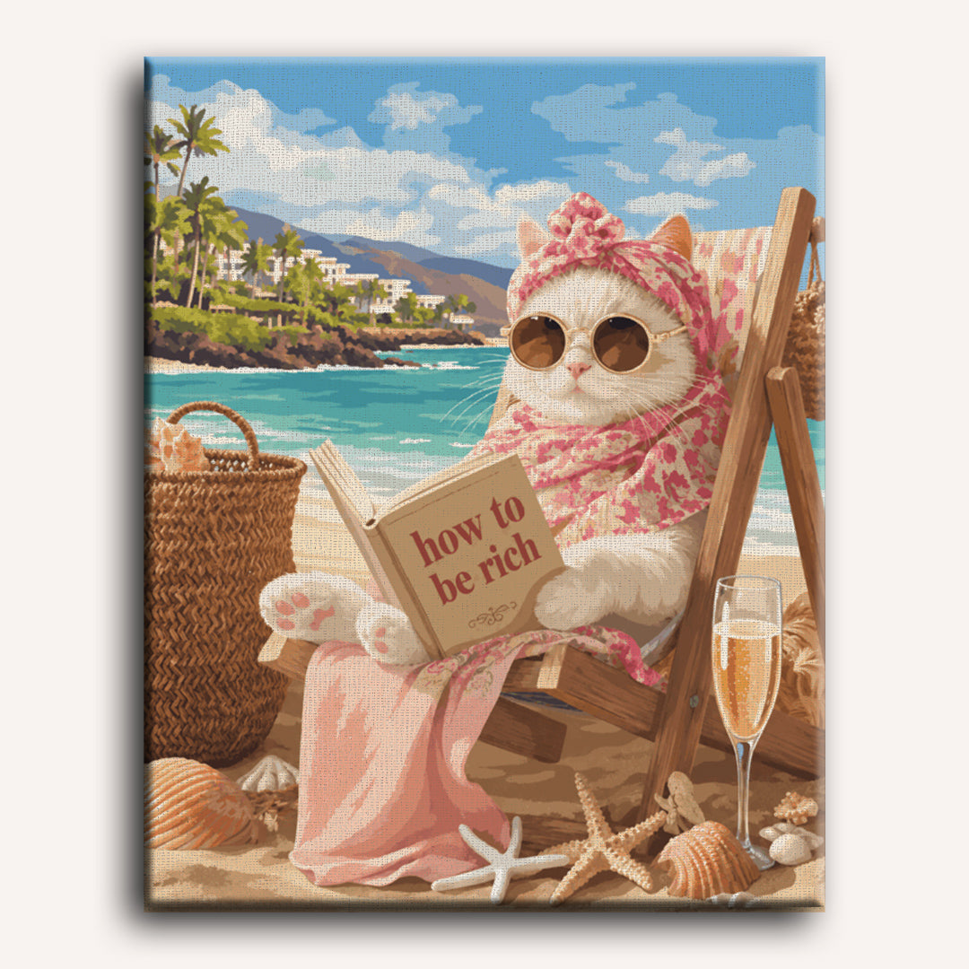 Malen nach Zahlen - Elegante Katze