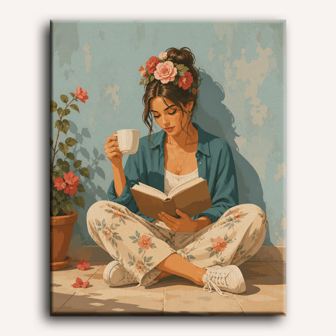 Malen nach Zahlen - Florale Auszeit