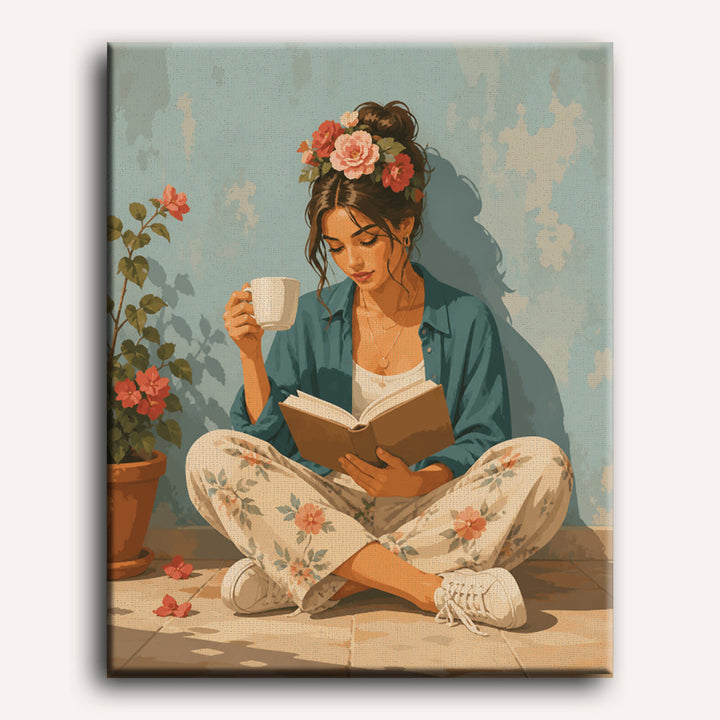 Malen nach Zahlen - Florale Auszeit