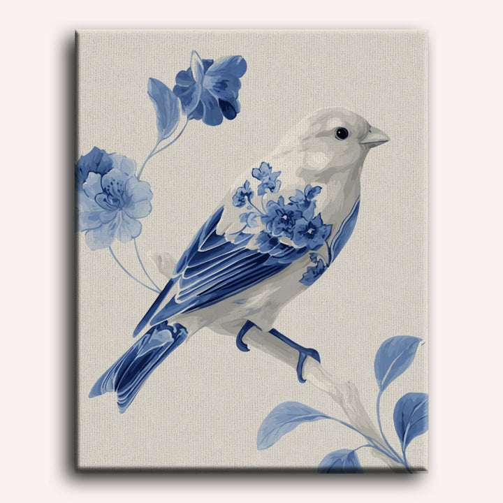 Malen nach Zahlen - Zarter Kanarienvogel