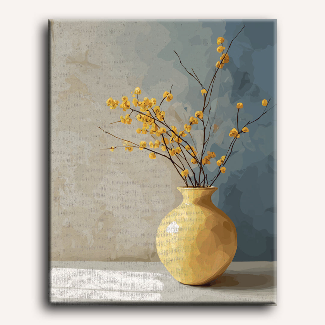 Malen nach Zahlen - Goldene Vase
